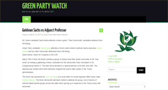 Desktop Screenshot of greenpartywatch.org